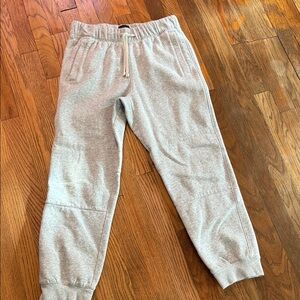 H&M Light Gray Regular Fit Sweatpants, size small